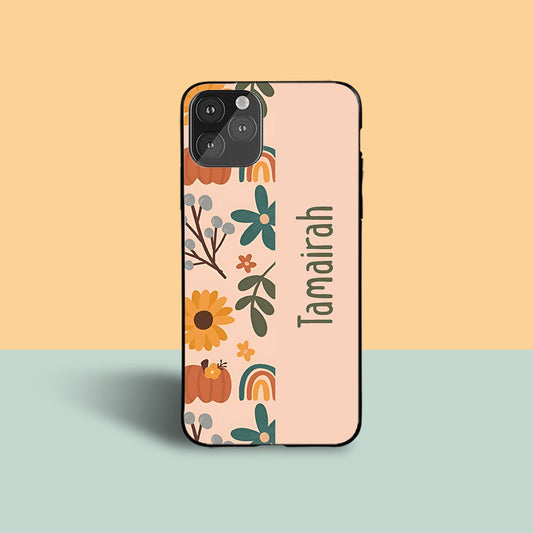 Leaf & Rainbow Custom Glossy Metal Bumper Case