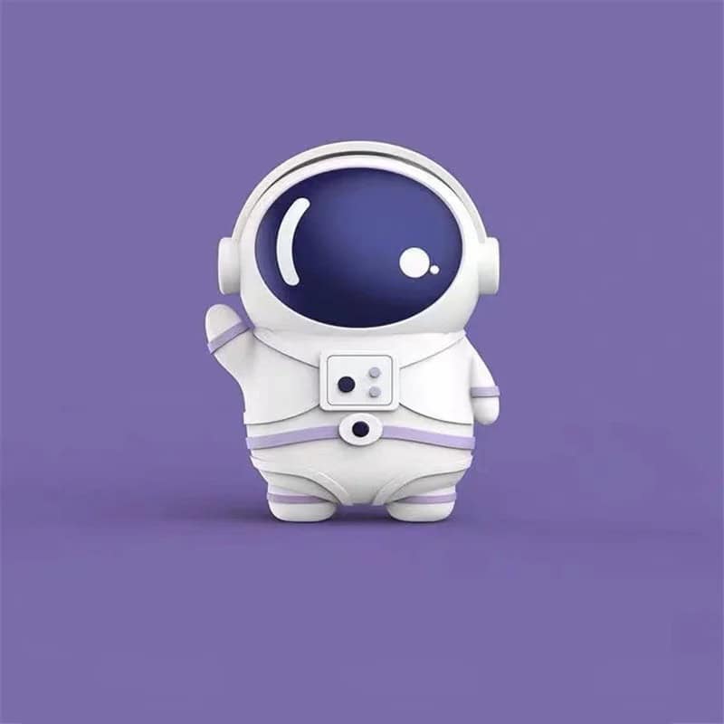 Astronaut Rubber Silicone Airpod Case