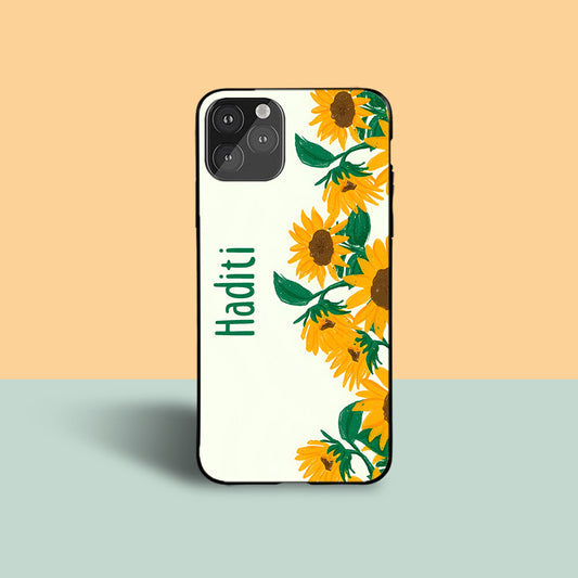 House of Sunflowers Custom Glossy Metal Bumper Case