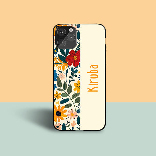 Flower Bunch Custom Glossy Metal Bumper Case