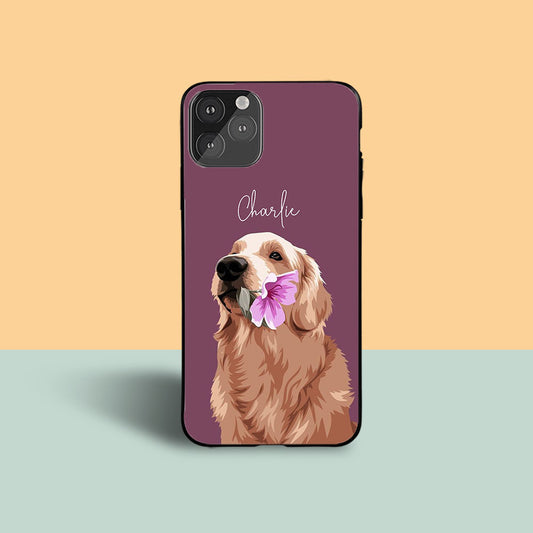 Pet Name Custom Glossy Metal Bumper Case
