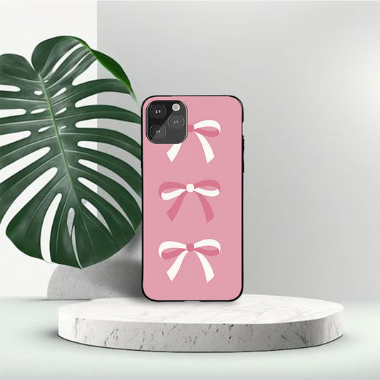 Bliss Bow Girly Custom Glossy Metal Bumper Case