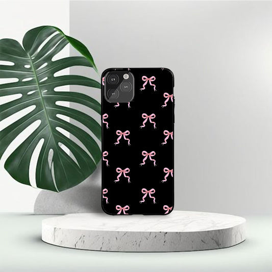Pink Bows Custom Glossy Metal Bumper Case