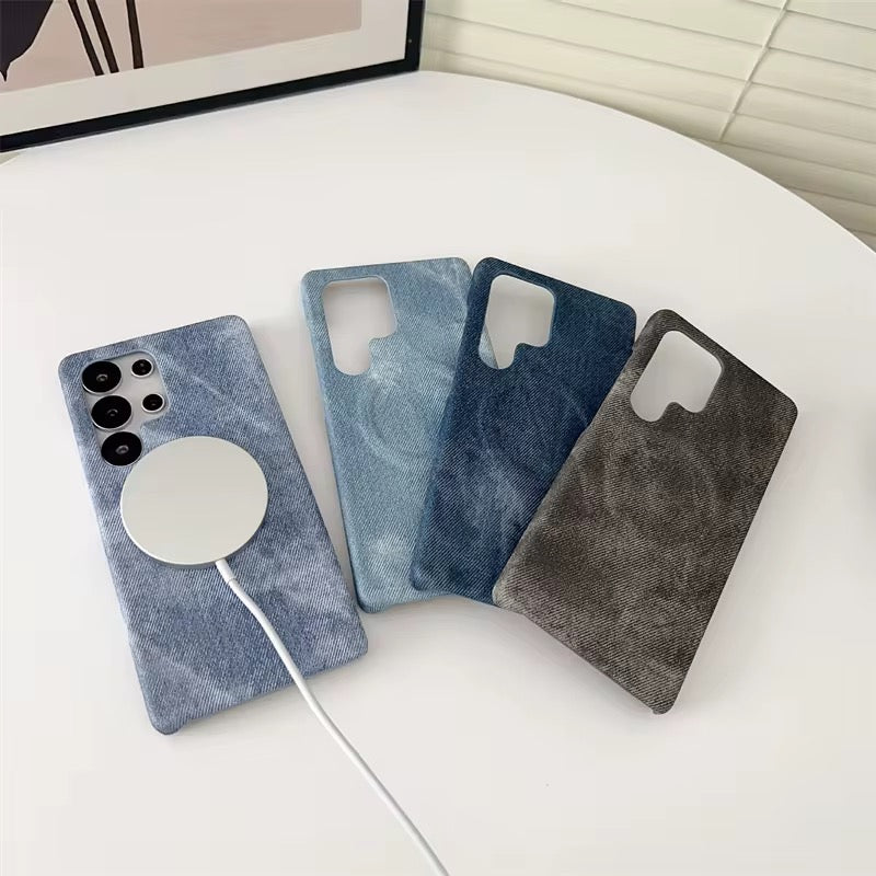 Samsung Magsafe Denim Fabric Pre-Order Magnetic Case