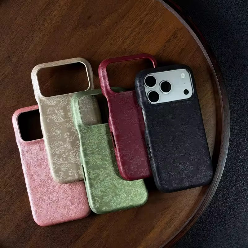 Elegant Leather Texture Pre-Order iPhone Hard Case