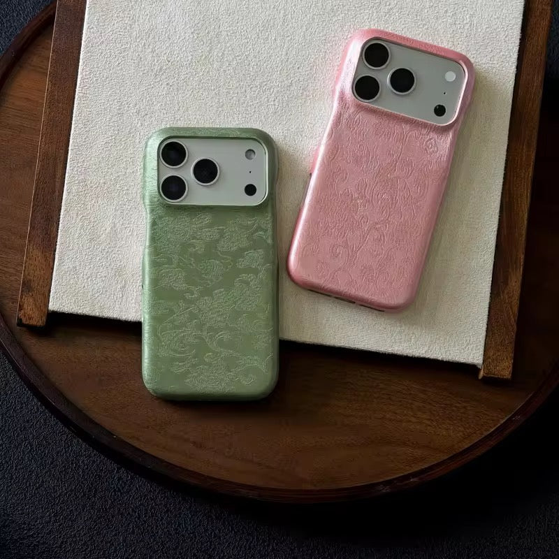 Elegant Leather Texture Pre-Order iPhone Hard Case