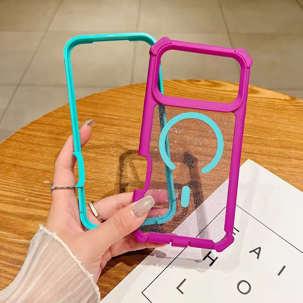 Trendy Anti Drop Bumper Magsafe Magnetic Transparent Shockproof Pre-Order iPhone Silicone Case