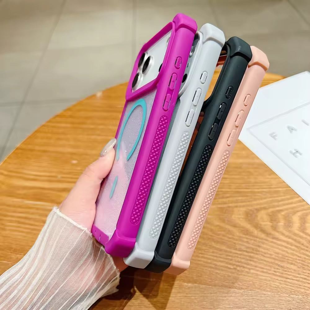 Trendy Anti Drop Bumper Magsafe Magnetic Transparent Shockproof Pre-Order iPhone Silicone Case