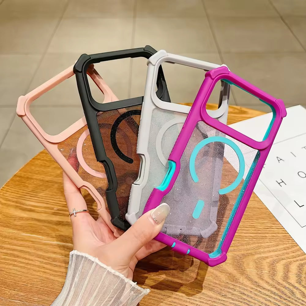 Trendy Anti Drop Bumper Magsafe Magnetic Transparent Shockproof Pre-Order iPhone Silicone Case
