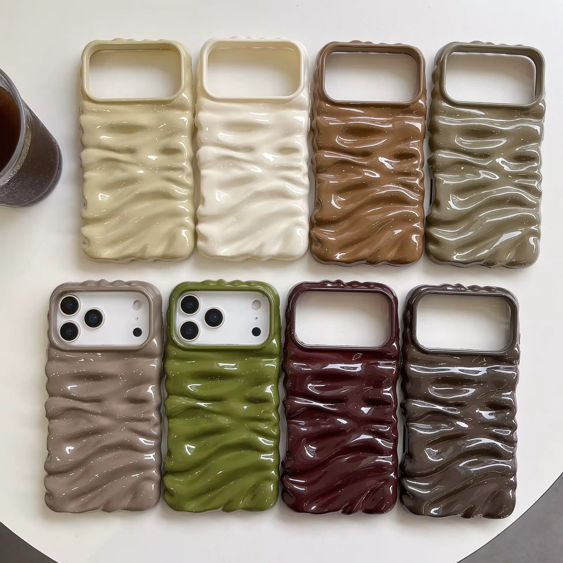 Subtle 3 Dimensional Pleated Glossy Pre-Order iPhone Case