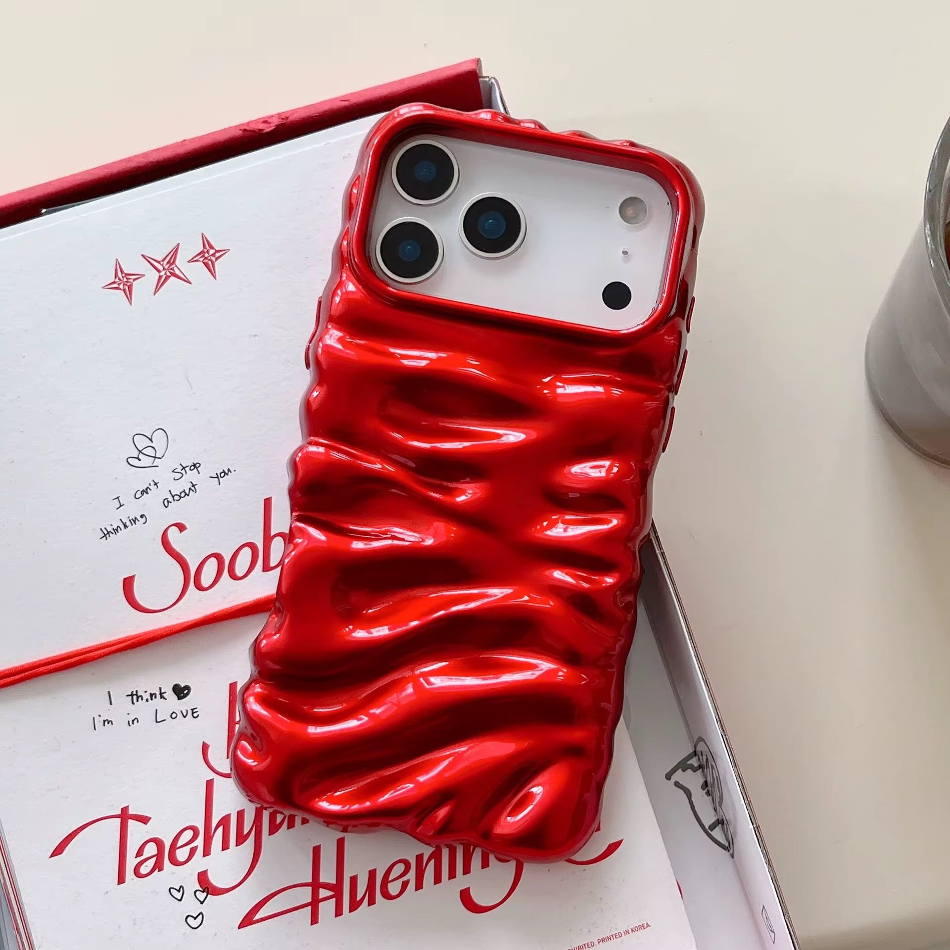 3 Dimensional Pleated Glossy Pre-Order iPhone Case