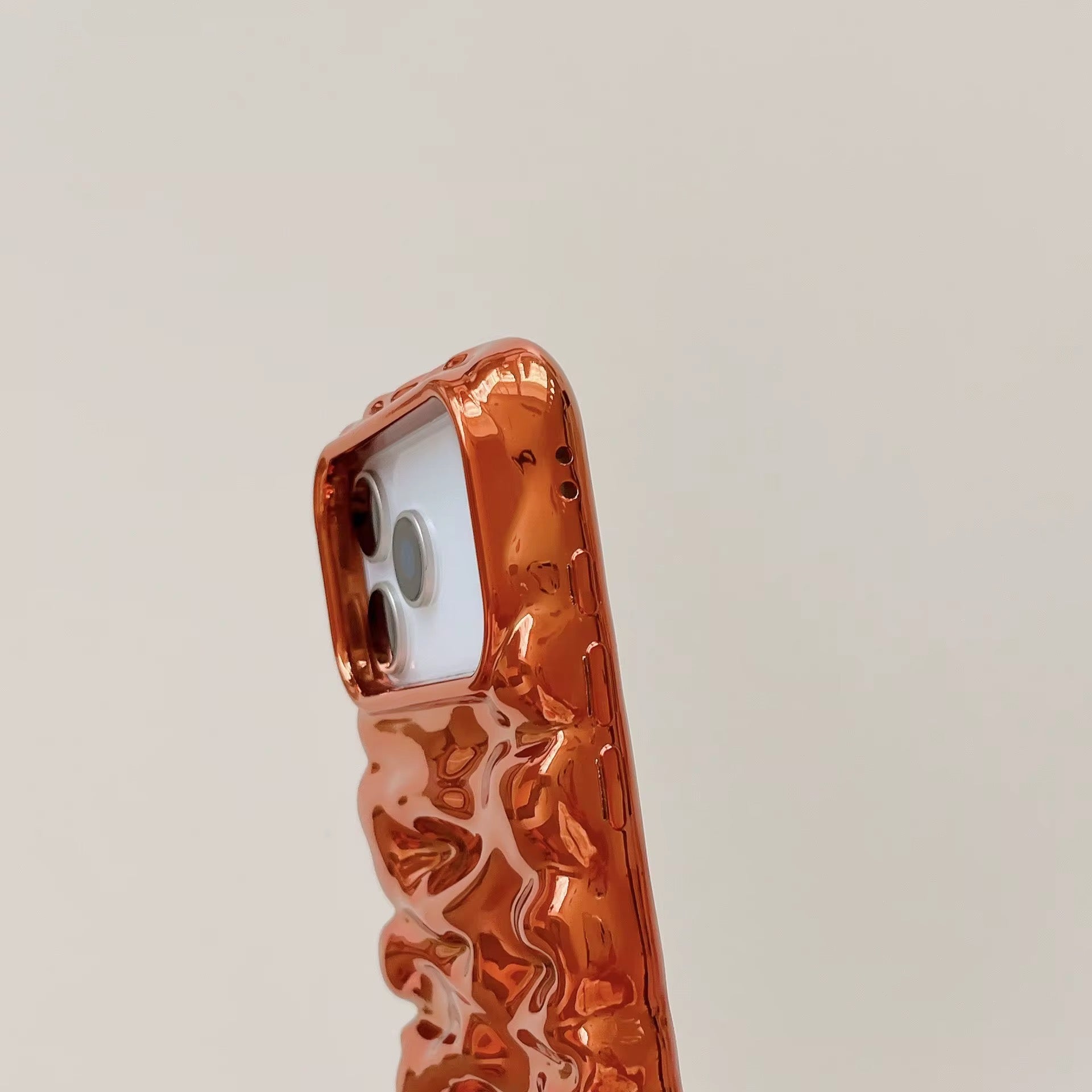 Wrinkle 3 Dimensional Pleated Glossy Anti-Drop Pre-Order iPhone Case