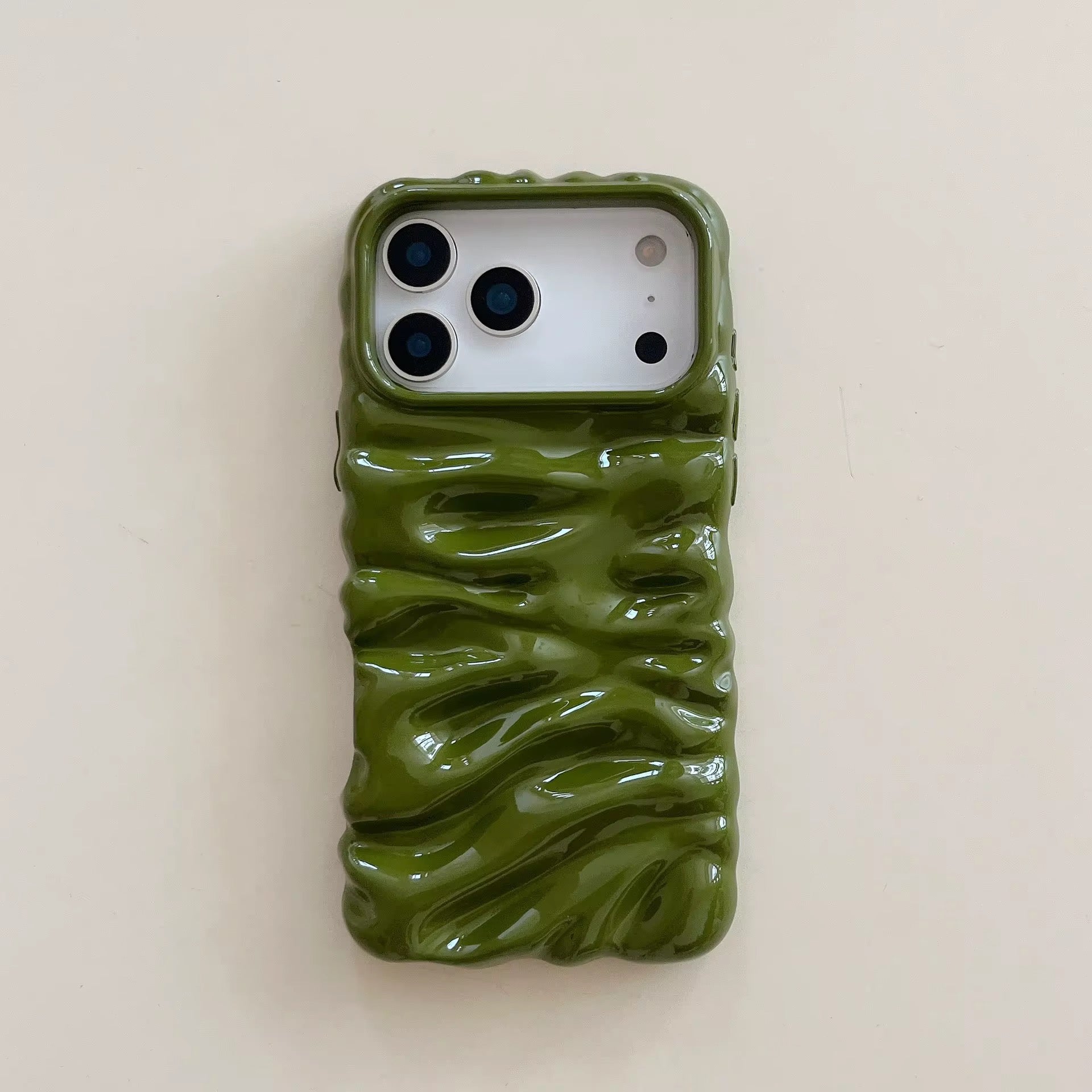 Subtle 3 Dimensional Pleated Glossy Pre-Order iPhone Case