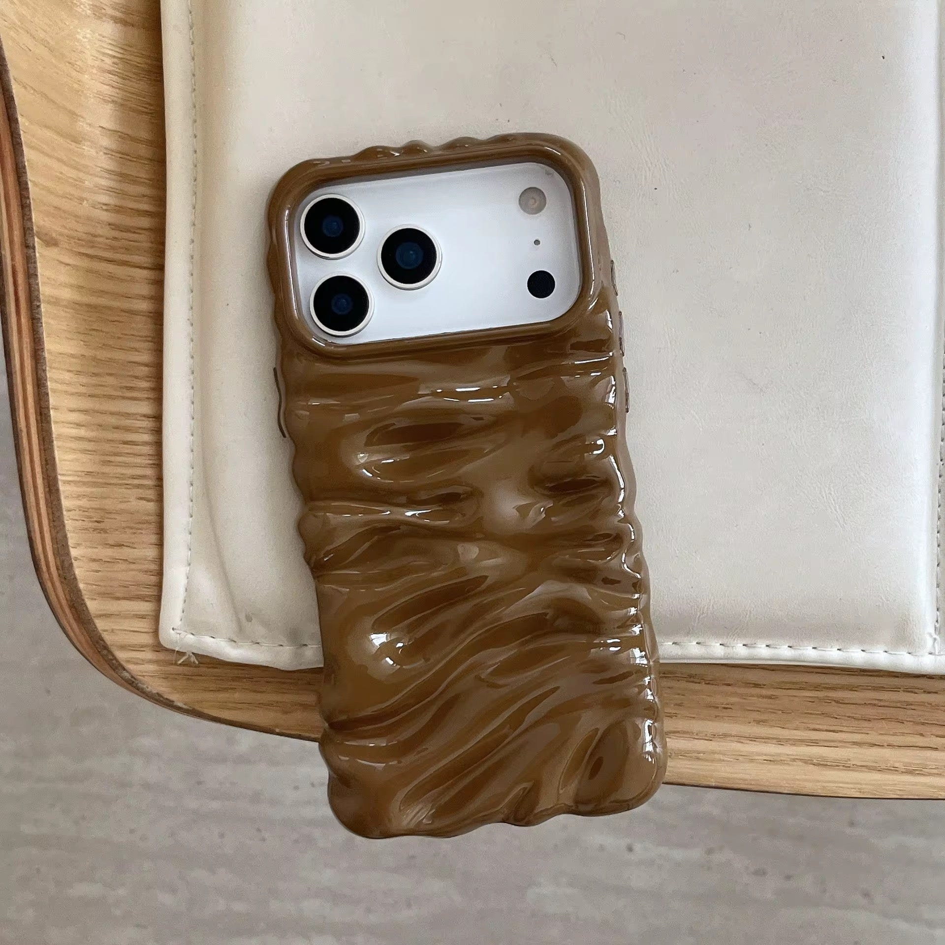 Subtle 3 Dimensional Pleated Glossy Pre-Order iPhone Case