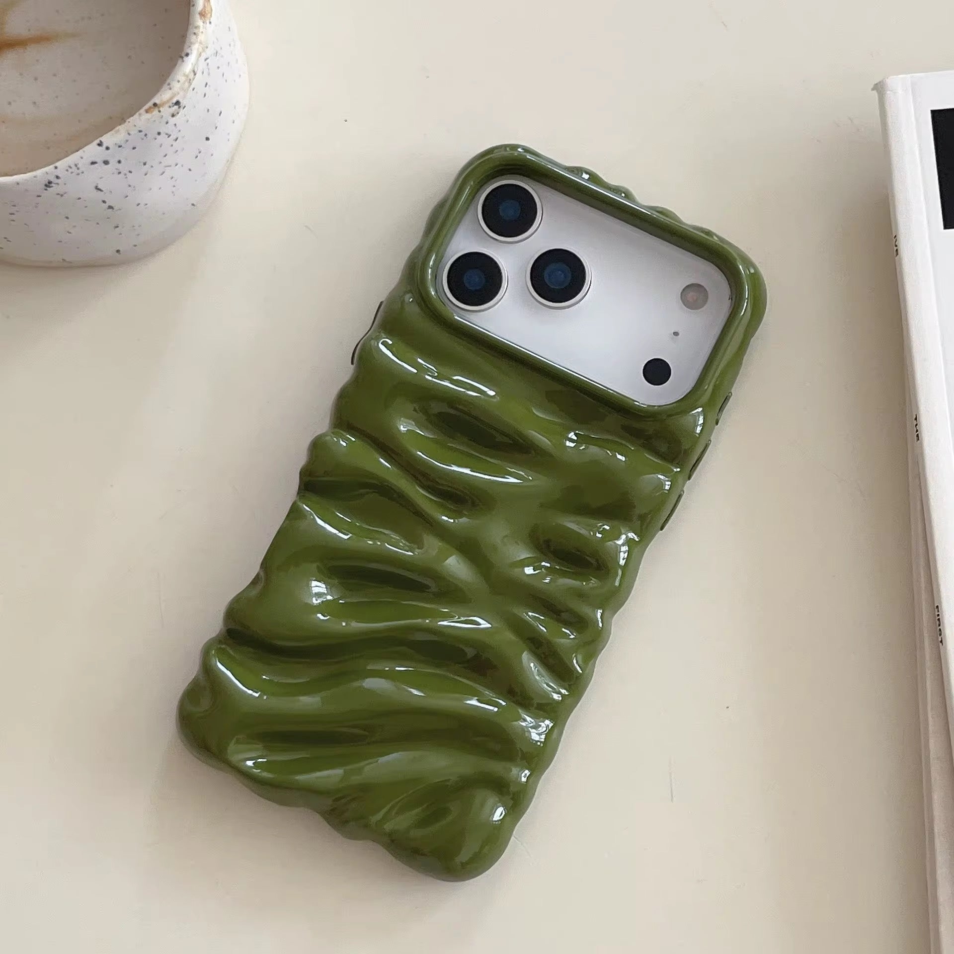 Subtle 3 Dimensional Pleated Glossy Pre-Order iPhone Case