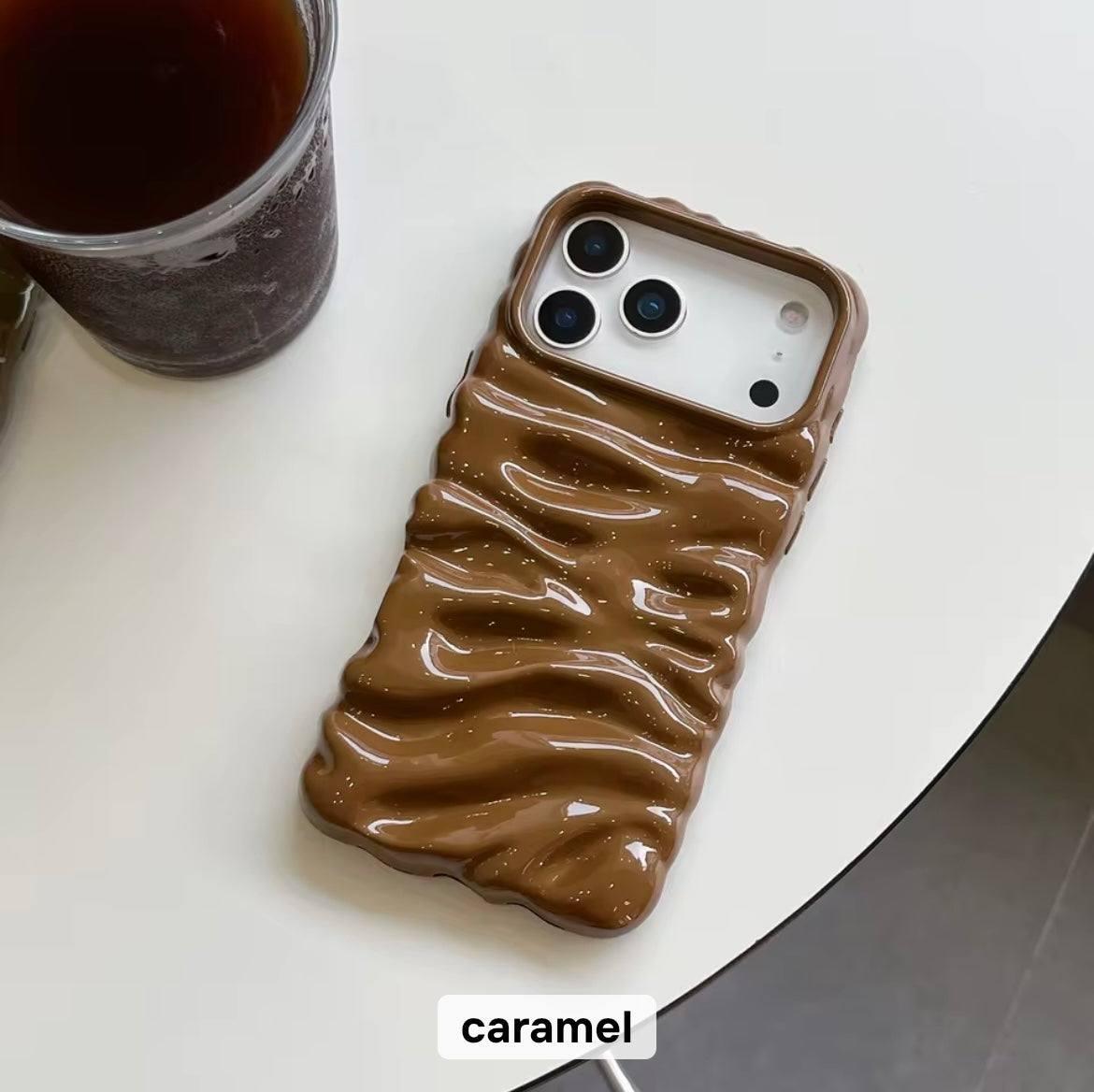 Subtle 3 Dimensional Pleated Glossy Pre-Order iPhone Case