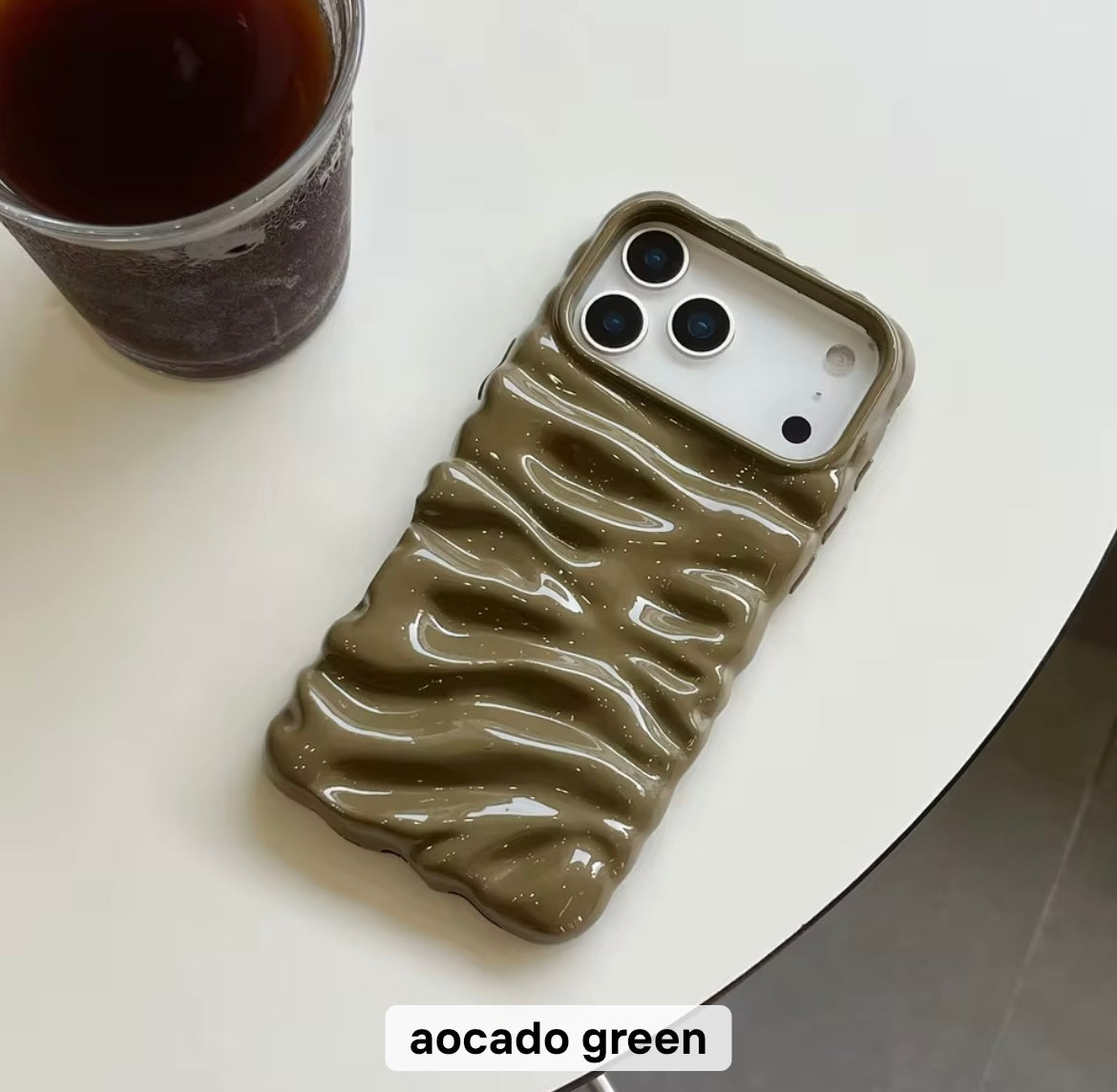 Subtle 3 Dimensional Pleated Glossy Pre-Order iPhone Case