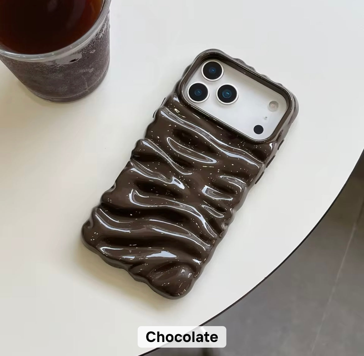 Subtle 3 Dimensional Pleated Glossy Pre-Order iPhone Case