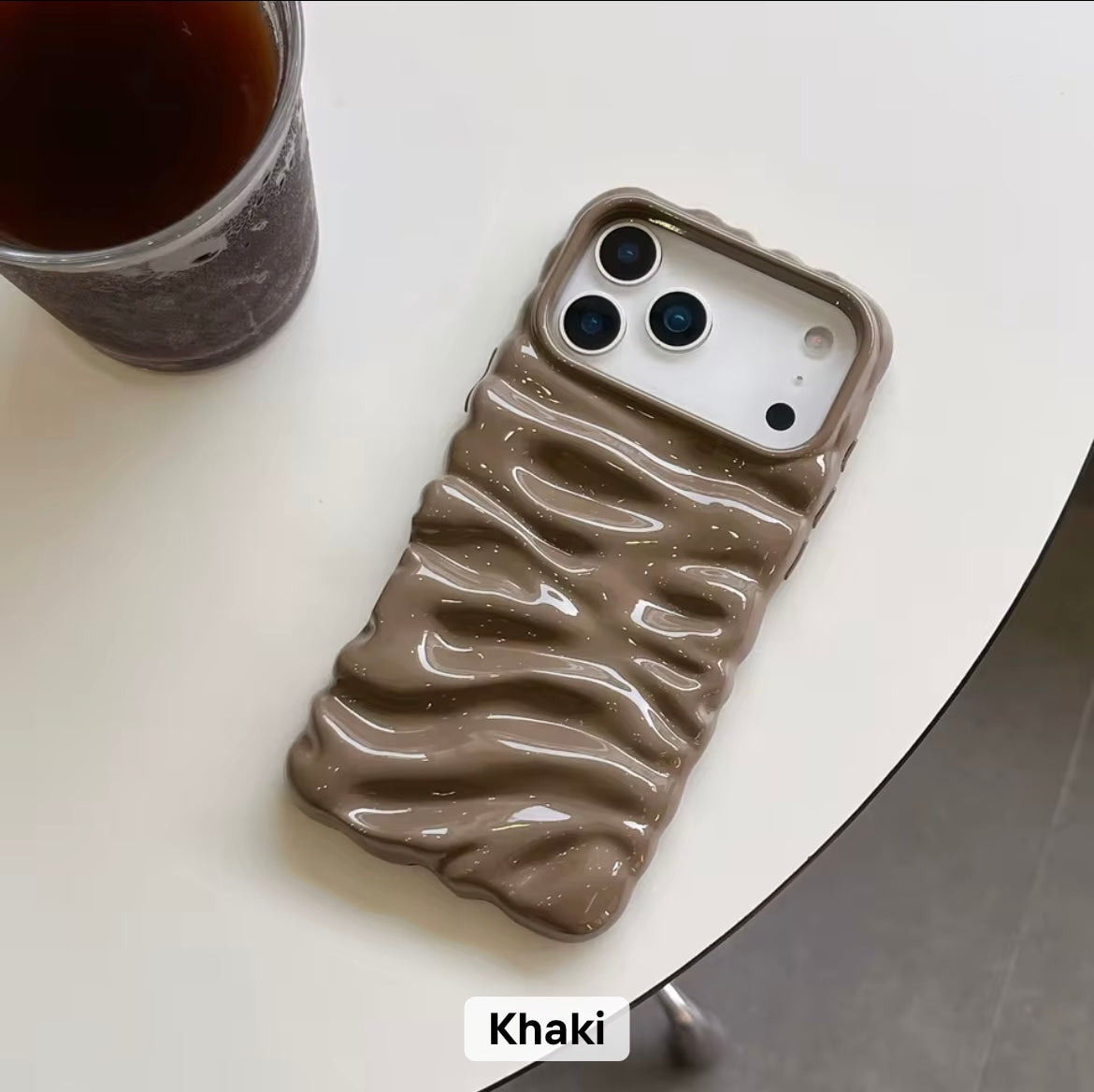 Subtle 3 Dimensional Pleated Glossy Pre-Order iPhone Case