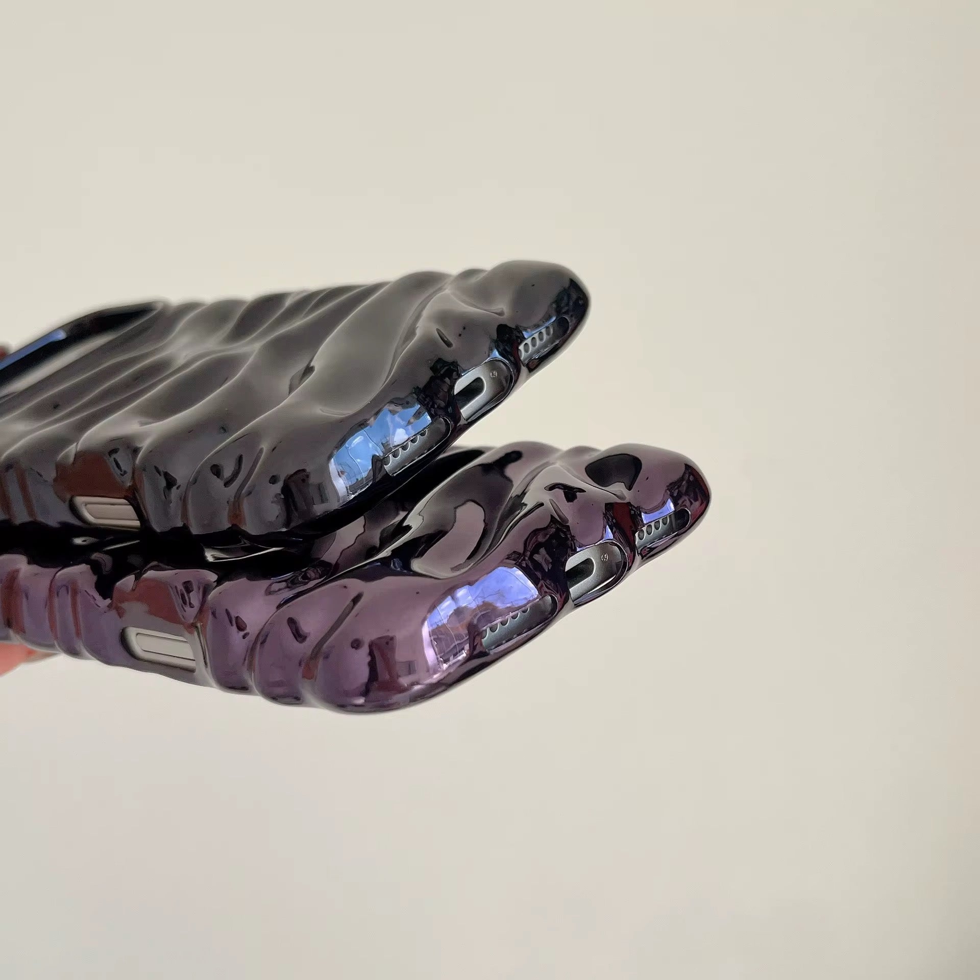 Wrinkle 3 Dimensional Pleated Glossy Anti-Drop Pre-Order iPhone Case