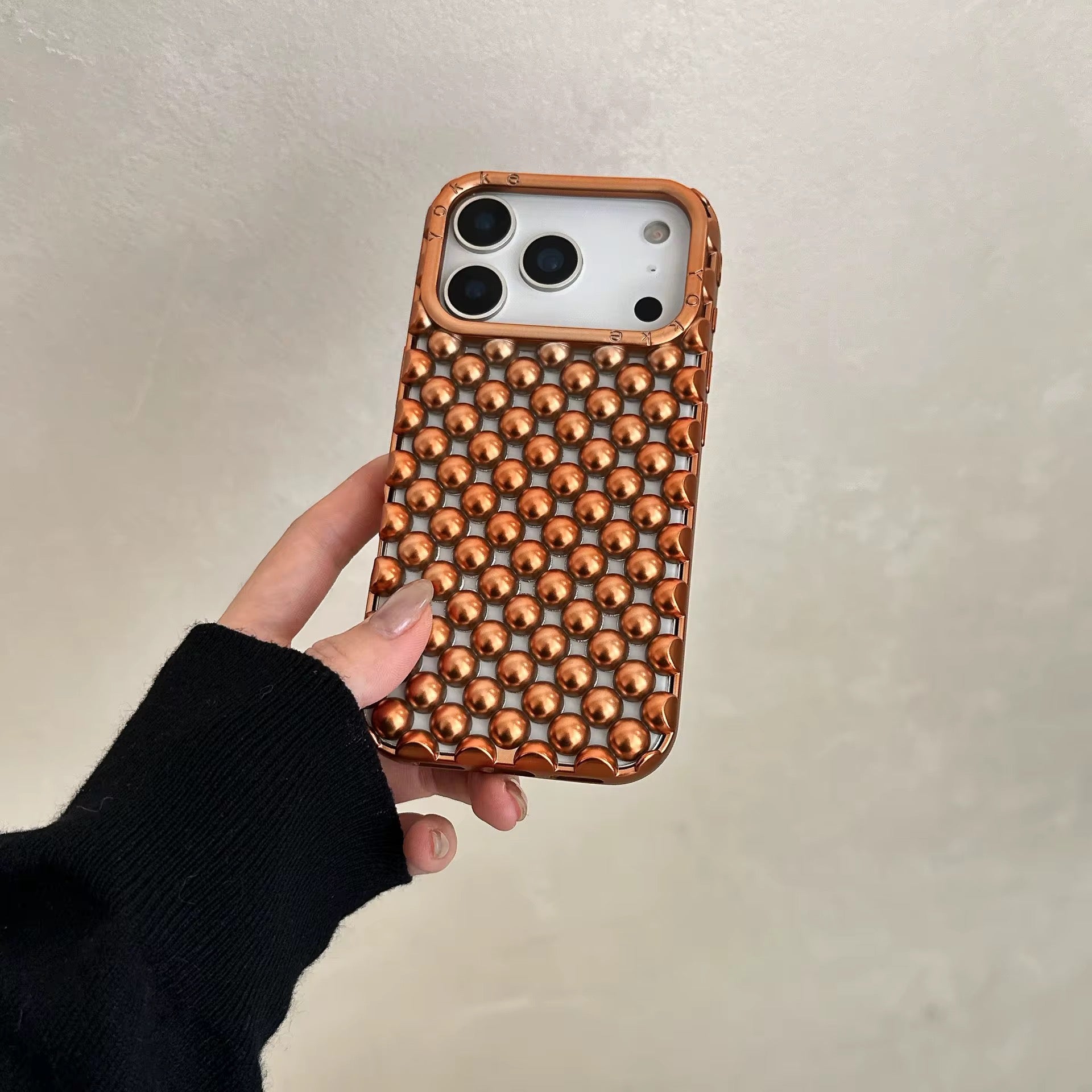 Cute Hollow Beads Shell Pre-Order iPhone Case