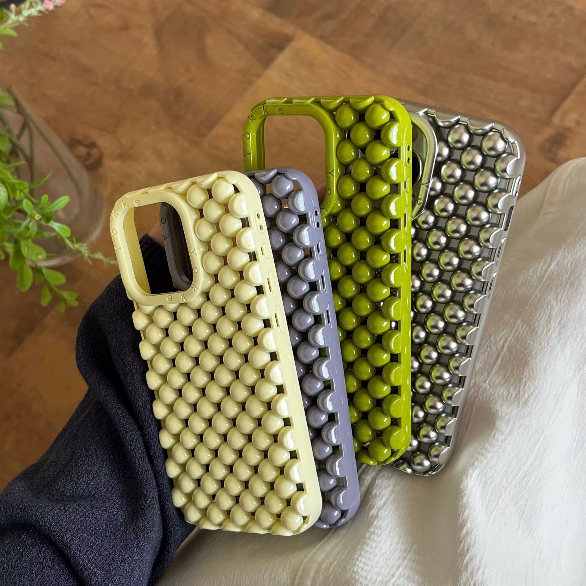 Cute Hollow Beads Shell Pre-Order iPhone Case