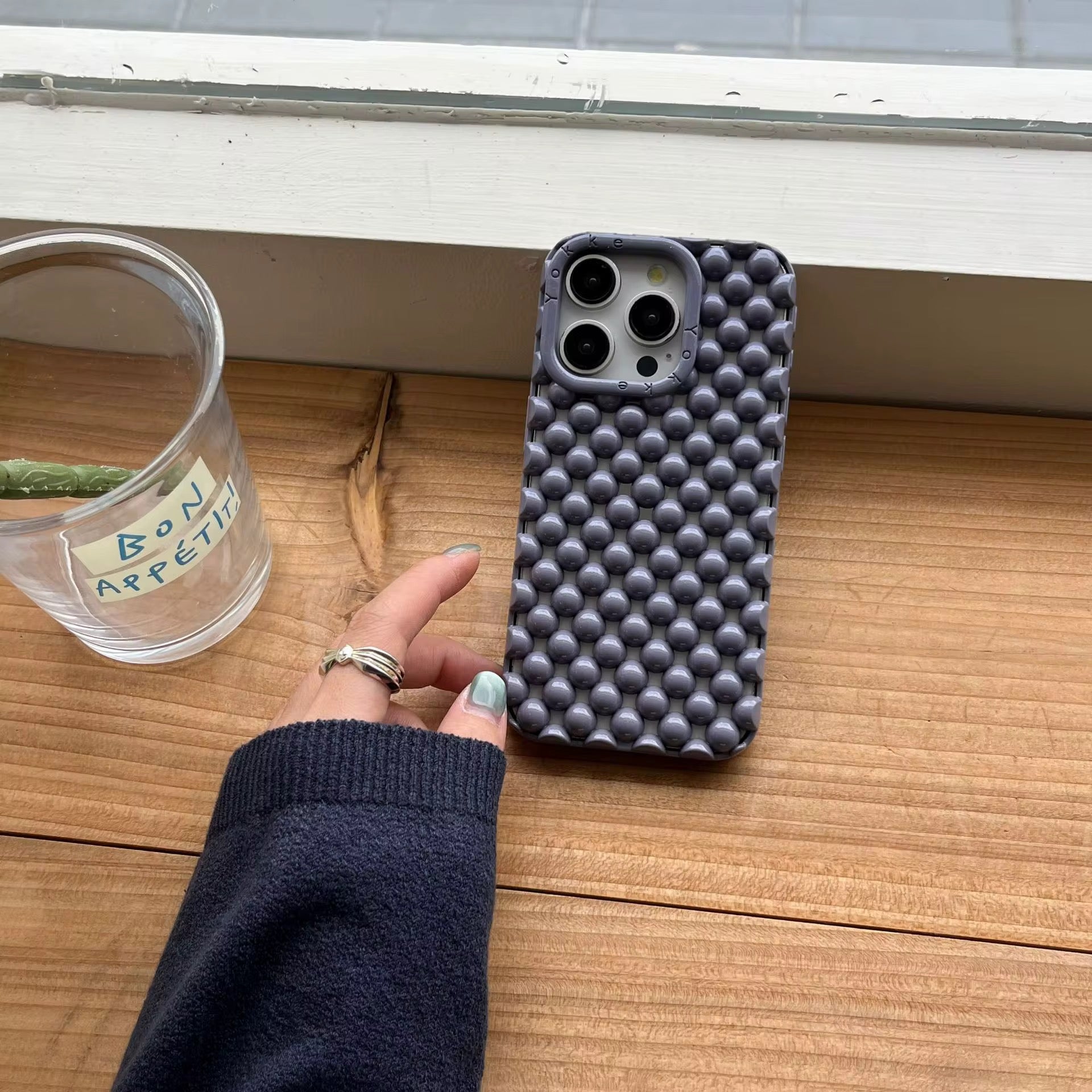 Cute Hollow Beads Shell Pre-Order iPhone Case