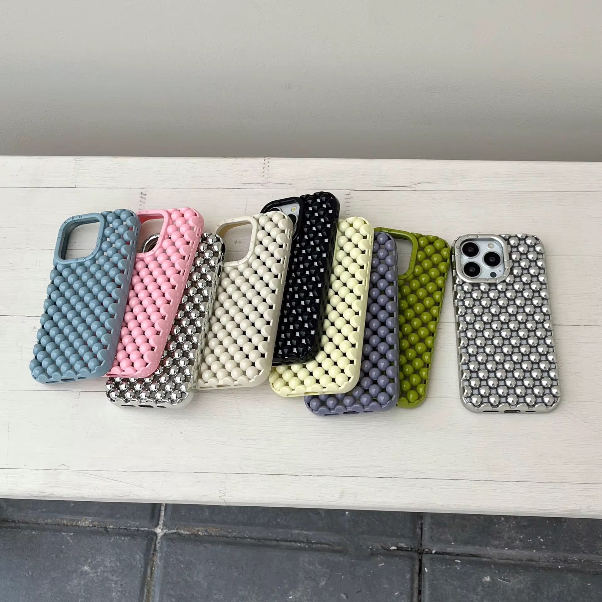 Cute Hollow Beads Shell Pre-Order iPhone Case