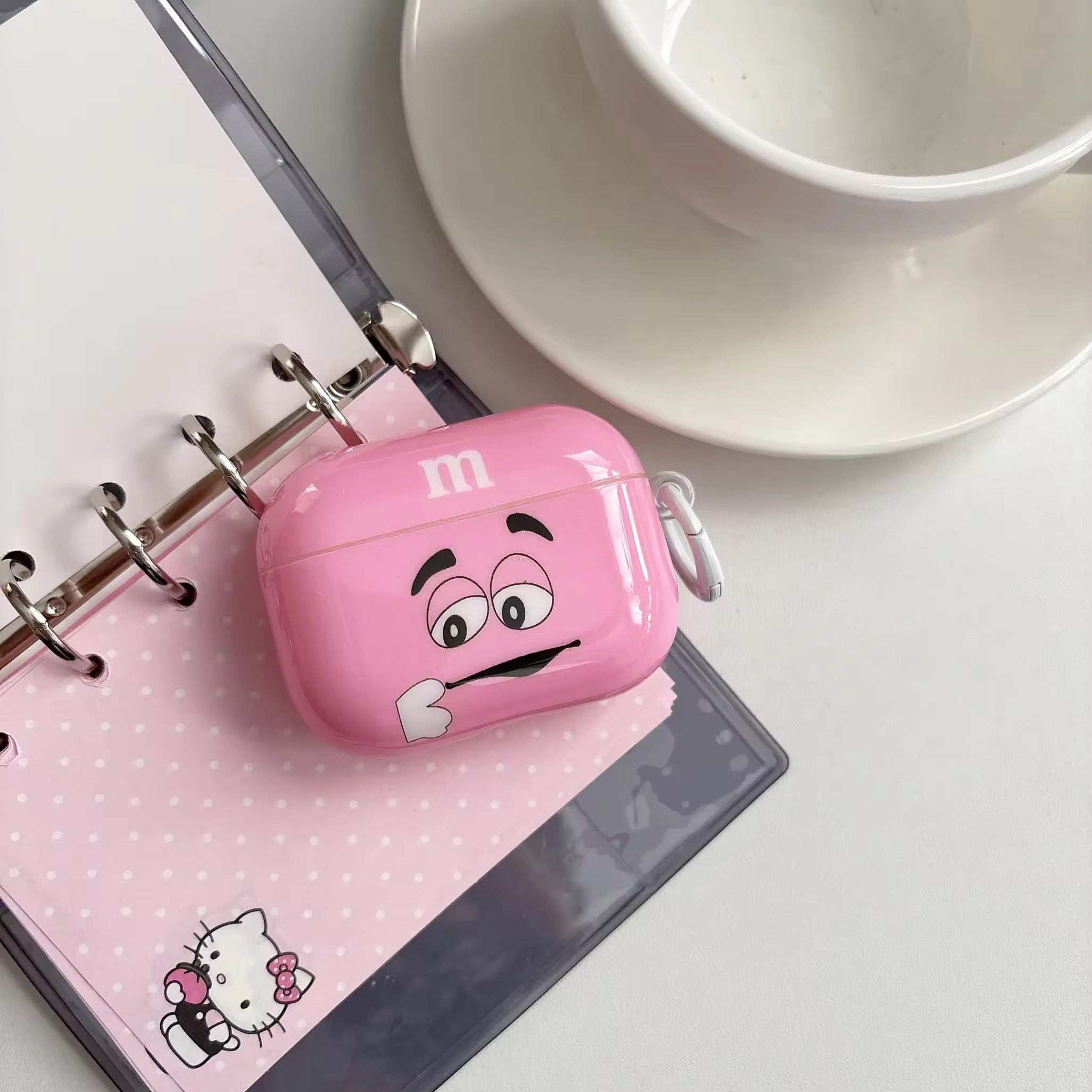 M&M Chocolate Lovers Glossy Airpod Pre-Order Case With Ring