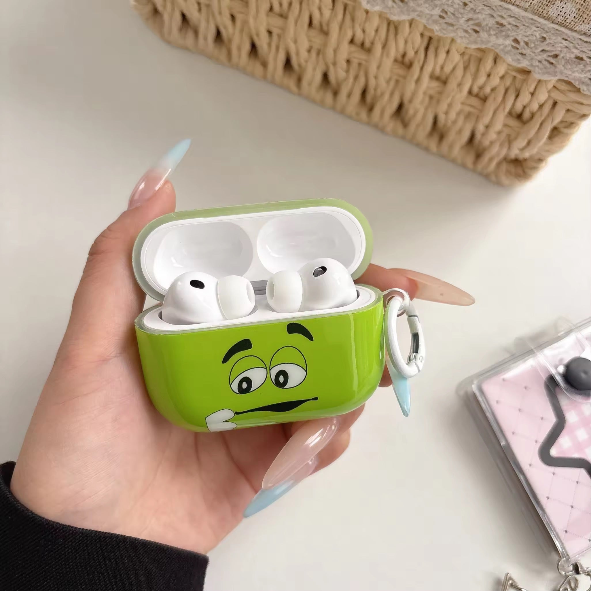 M&M Chocolate Lovers Glossy Airpod Pre-Order Case With Ring