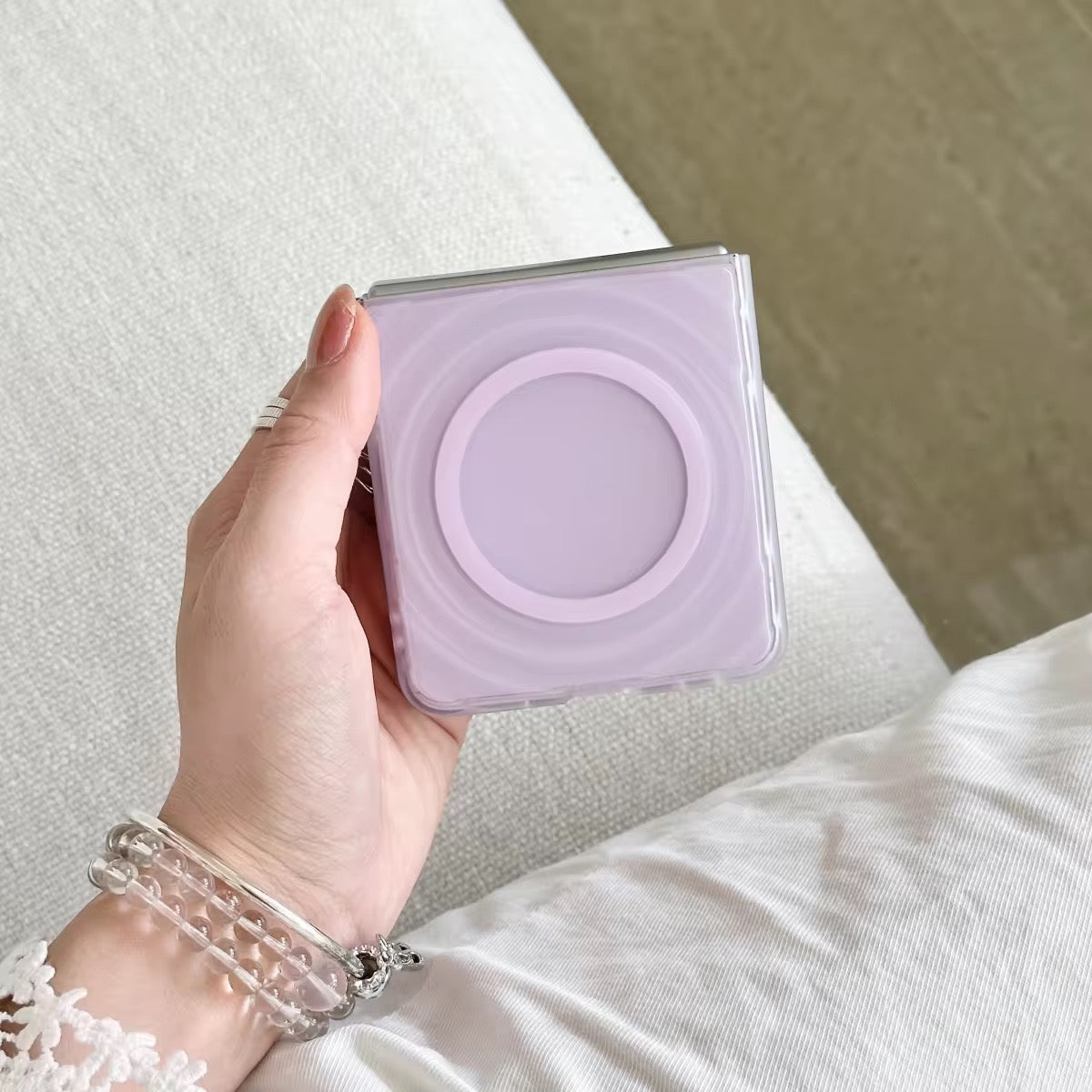 Minimalist Macaron Ripple Magentic Samsung Z Flip Pre-Order Case