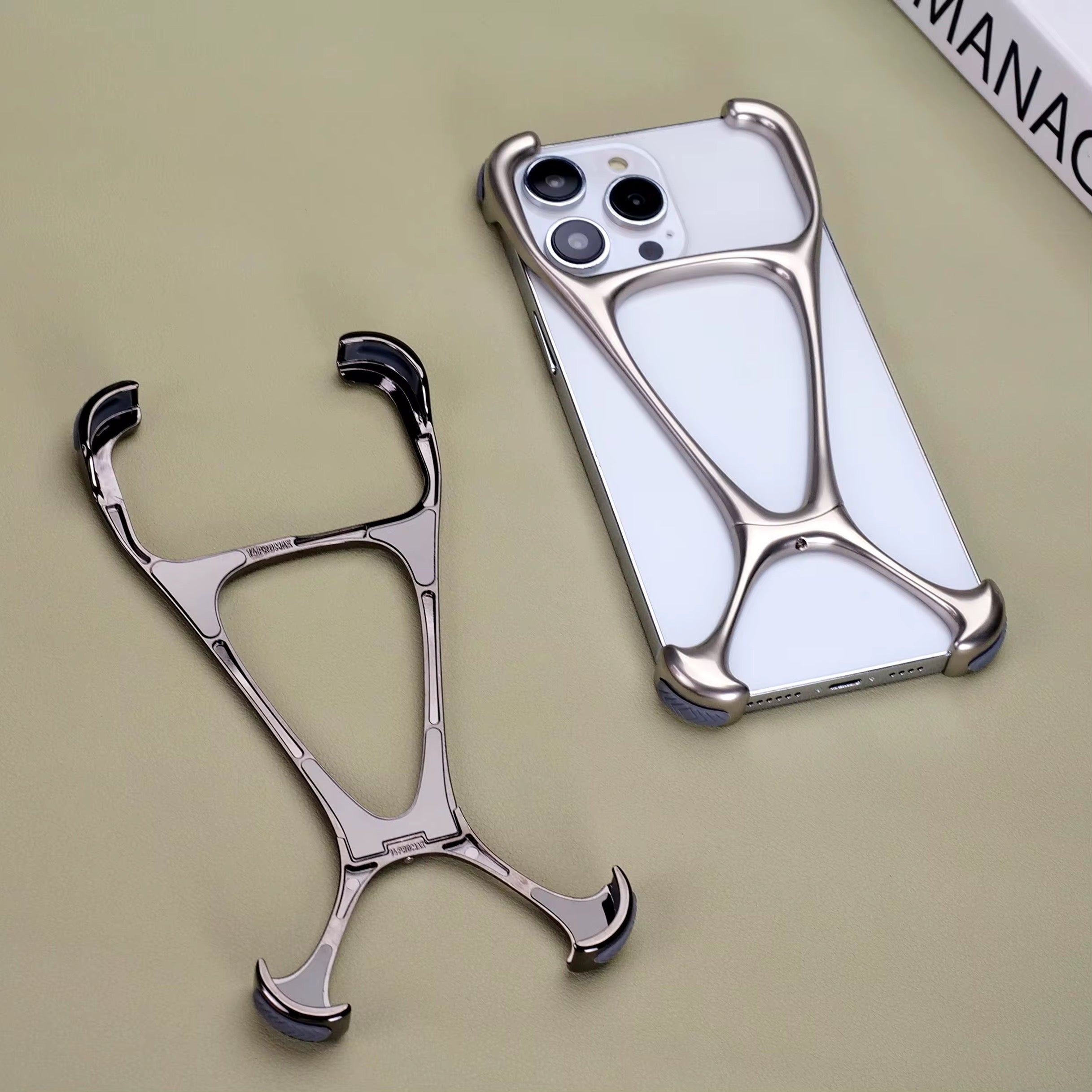 Luxury Premium Pre-Order Skeleton iPhone Sleek Aluminium Metal Rimless Bumper Case