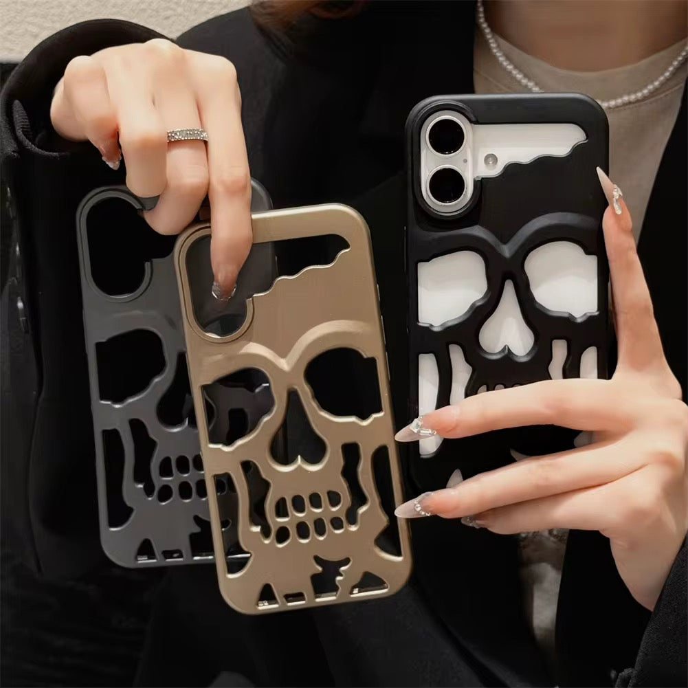 Skeleton Skull Heat Dissipation Matte iPhone Pre-Order Case