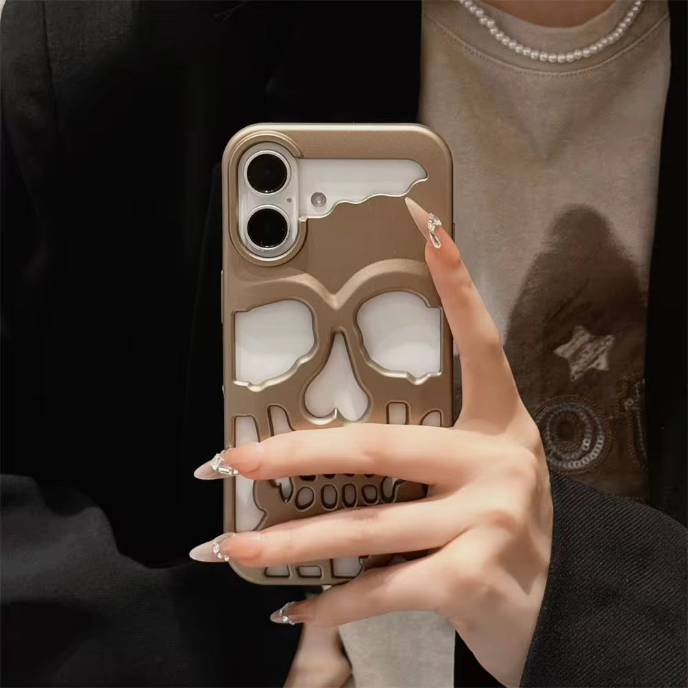 Skeleton Skull Heat Dissipation Matte iPhone Pre-Order Case