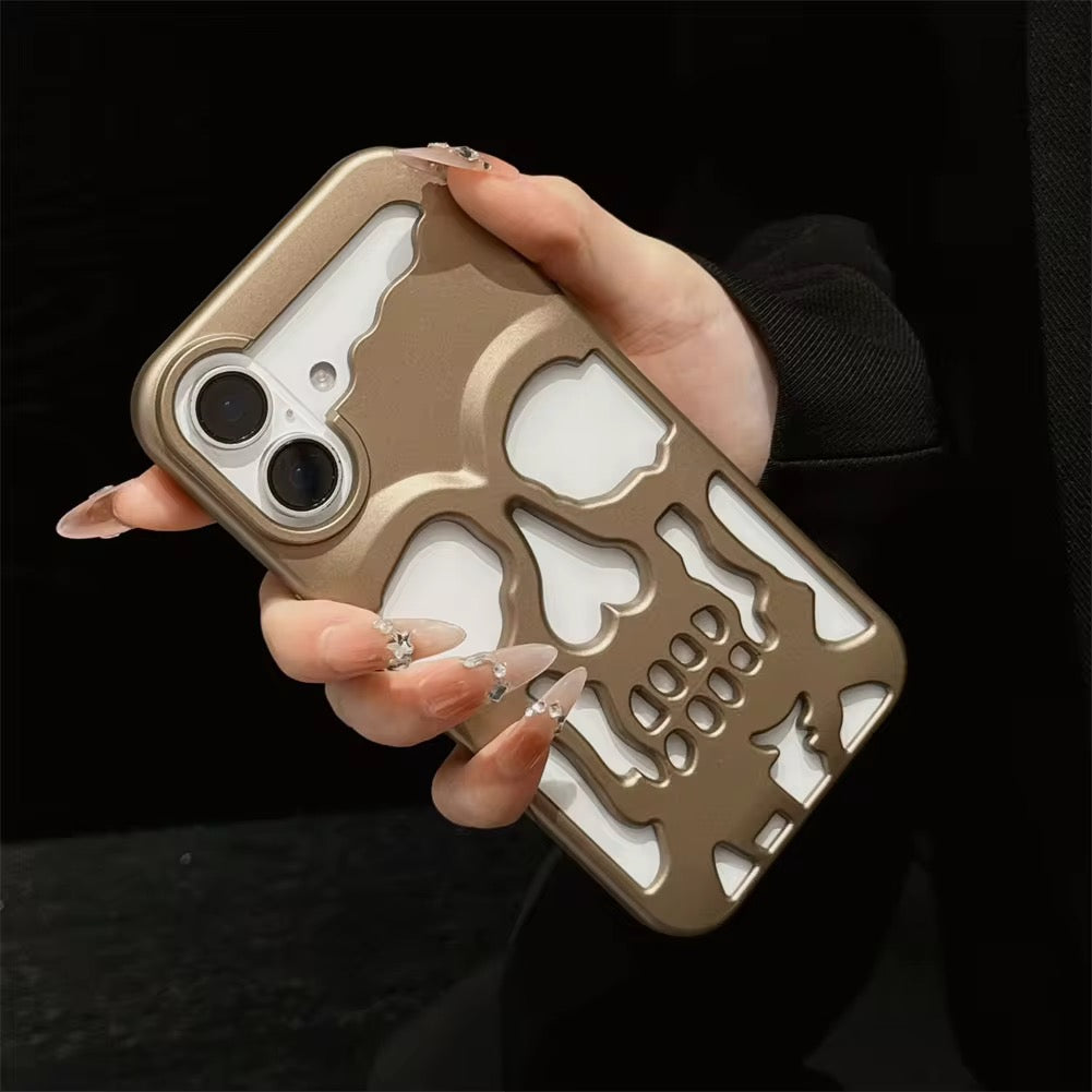 Skeleton Skull Heat Dissipation Matte iPhone Pre-Order Case