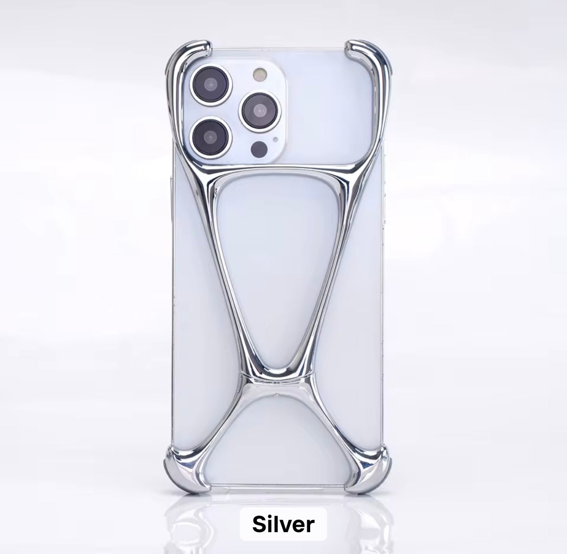 Luxury Premium Pre-Order Skeleton iPhone Sleek Aluminium Metal Rimless Bumper Case