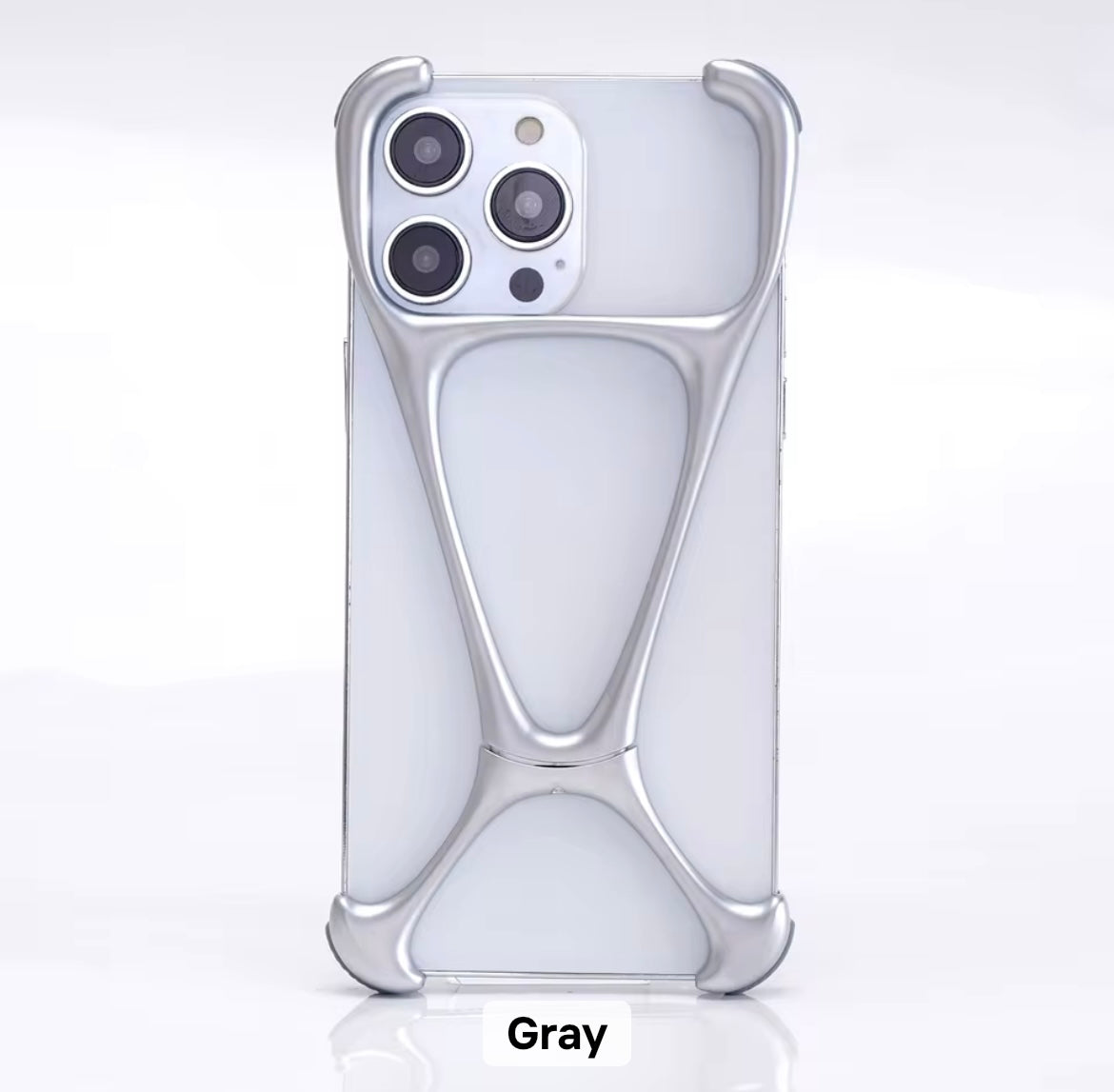 Luxury Premium Pre-Order Skeleton iPhone Sleek Aluminium Metal Rimless Bumper Case