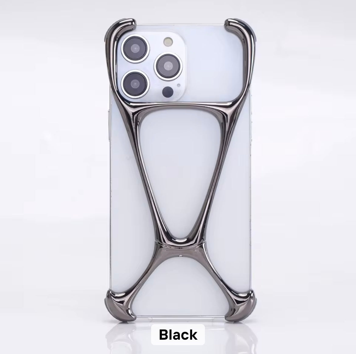 Luxury Premium Pre-Order Skeleton iPhone Sleek Aluminium Metal Rimless Bumper Case