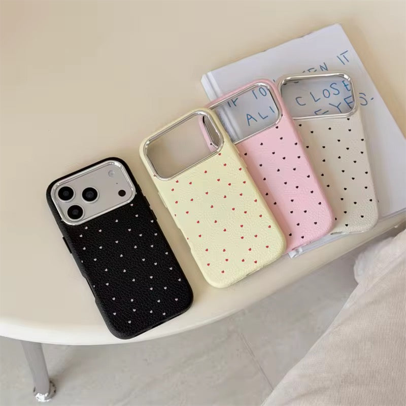 Korean Small Hearts iPhone Pre-Order Silicone Case