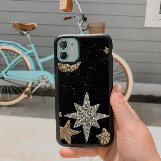 Octagon Star Galactic Charm Custom Glossy Metal Bumper Case
