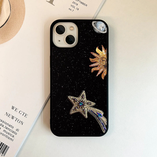 Shining Stars Galactic Charm Custom Glossy Metal Bumper Case