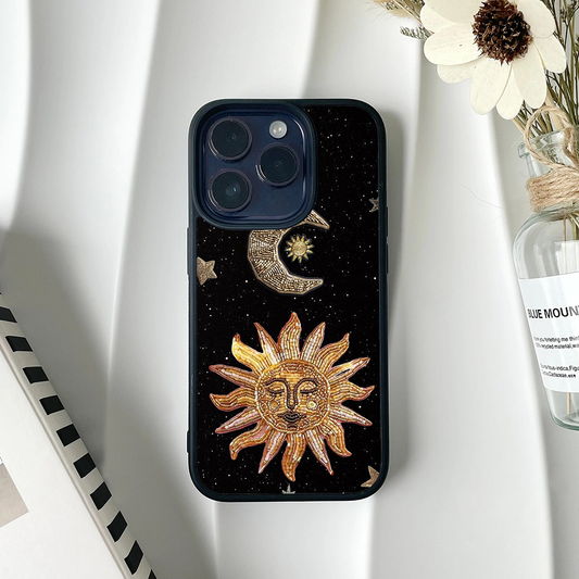 Light Shining Moon Galactic Charm Custom Glossy Metal Bumper Case