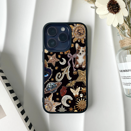 Pure Vibe Galactic Charm Custom Glossy Metal Bumper Case