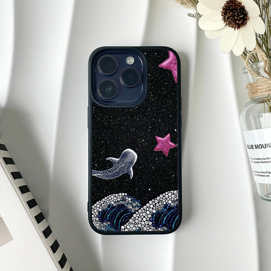 Aqua Stars Galactic Custom Glossy Metal Bumper Case