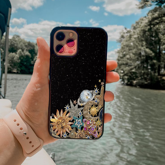Aqua Galactic Custom Glossy Metal Bumper Case