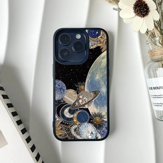 Moon Light Galactic Custom Glossy Metal Bumper Case