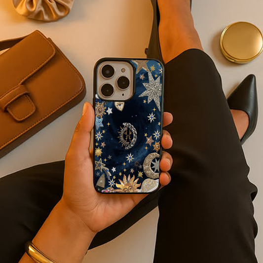 Evil Eye Galactic Custom Glossy Metal Bumper Case