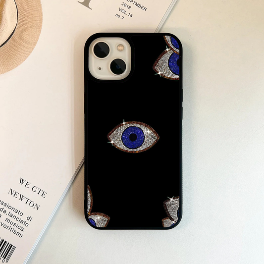 Pure Evil Eye Galactic Custom Glossy Metal Bumper Case