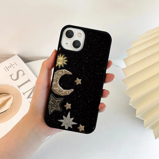 Moon light Galactic Custom Glossy Metal Bumper Case