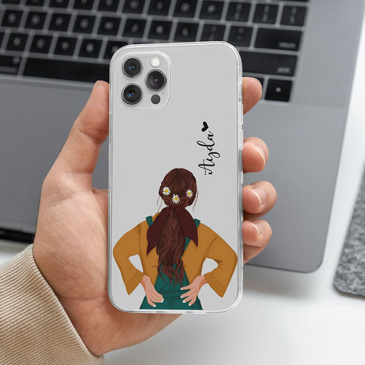 Flower Girl Transparent Custom Slim Soft Cases